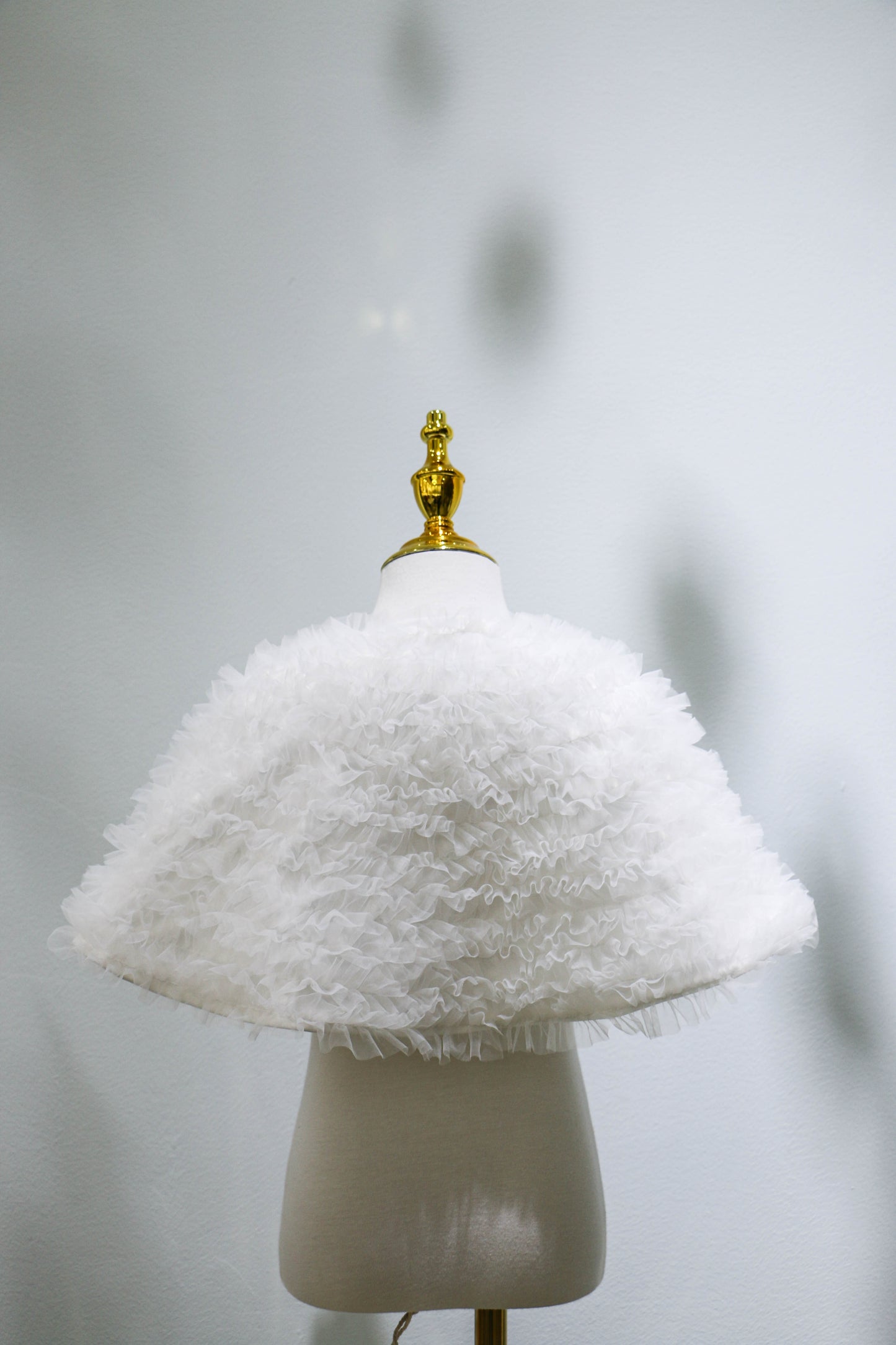 Girls Tulle Cape with Bow Closure