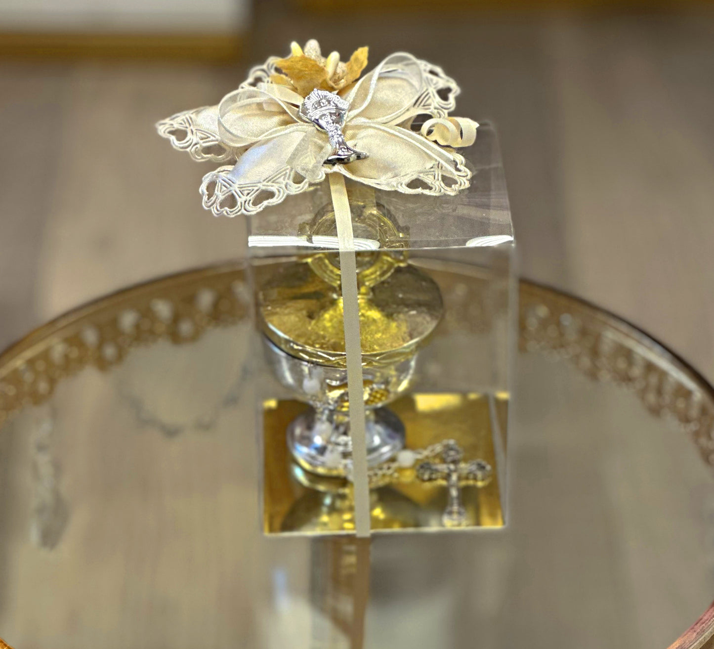 Communion Chalice with Rosary