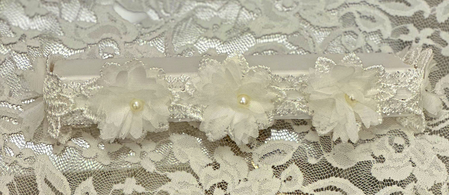 Baby Lace Headband with Flowers