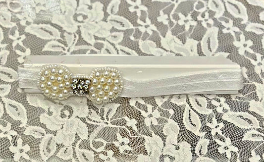 Infant FOE Headband with Pearl Bow
