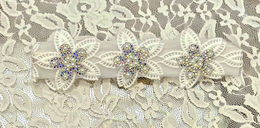 Infant Lace Headband with Pearls