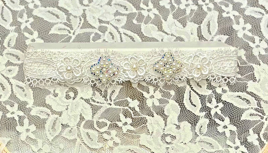 Infant Lace Headband with Applique