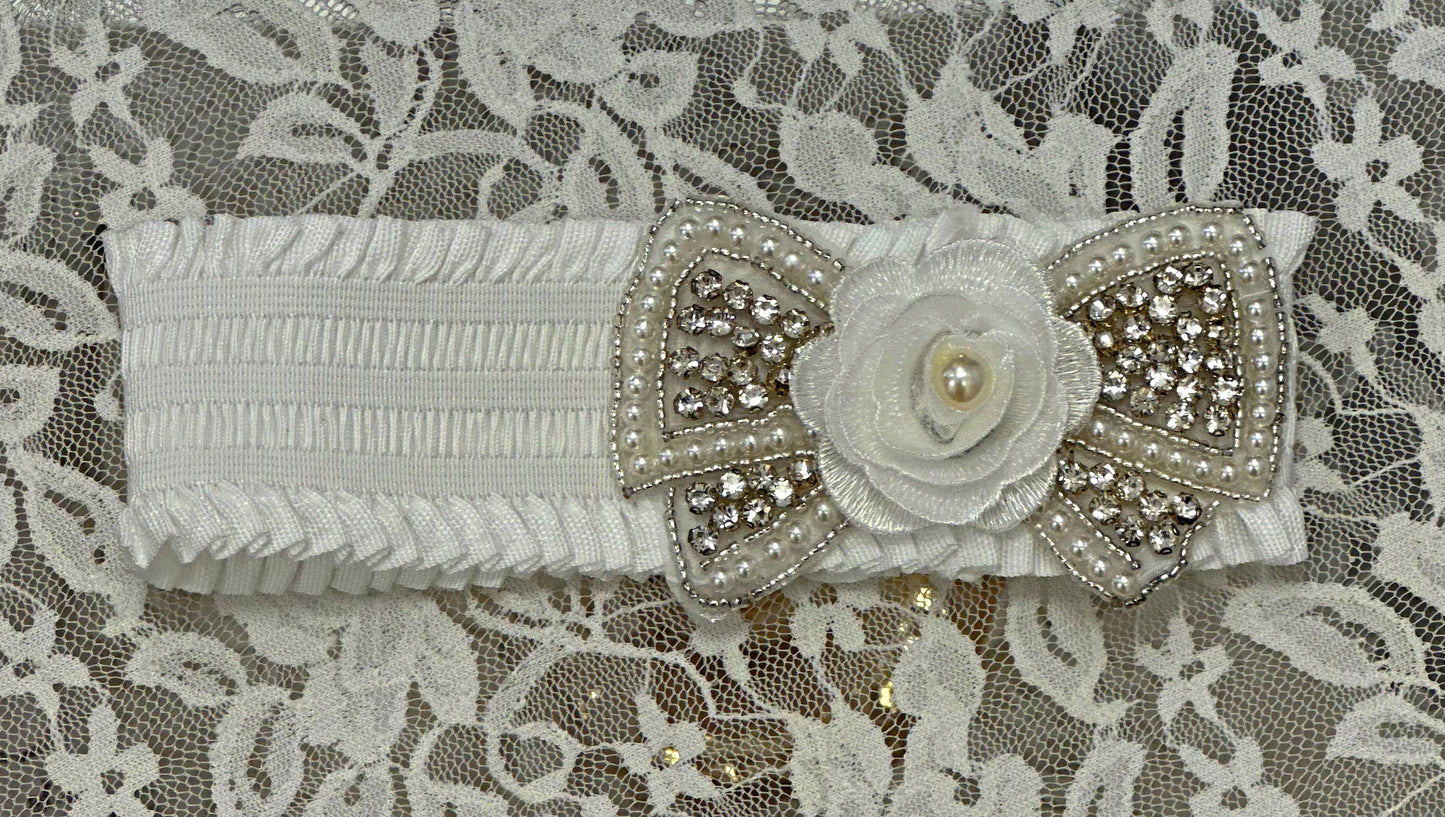 Infant Ruffled Headband with Applique