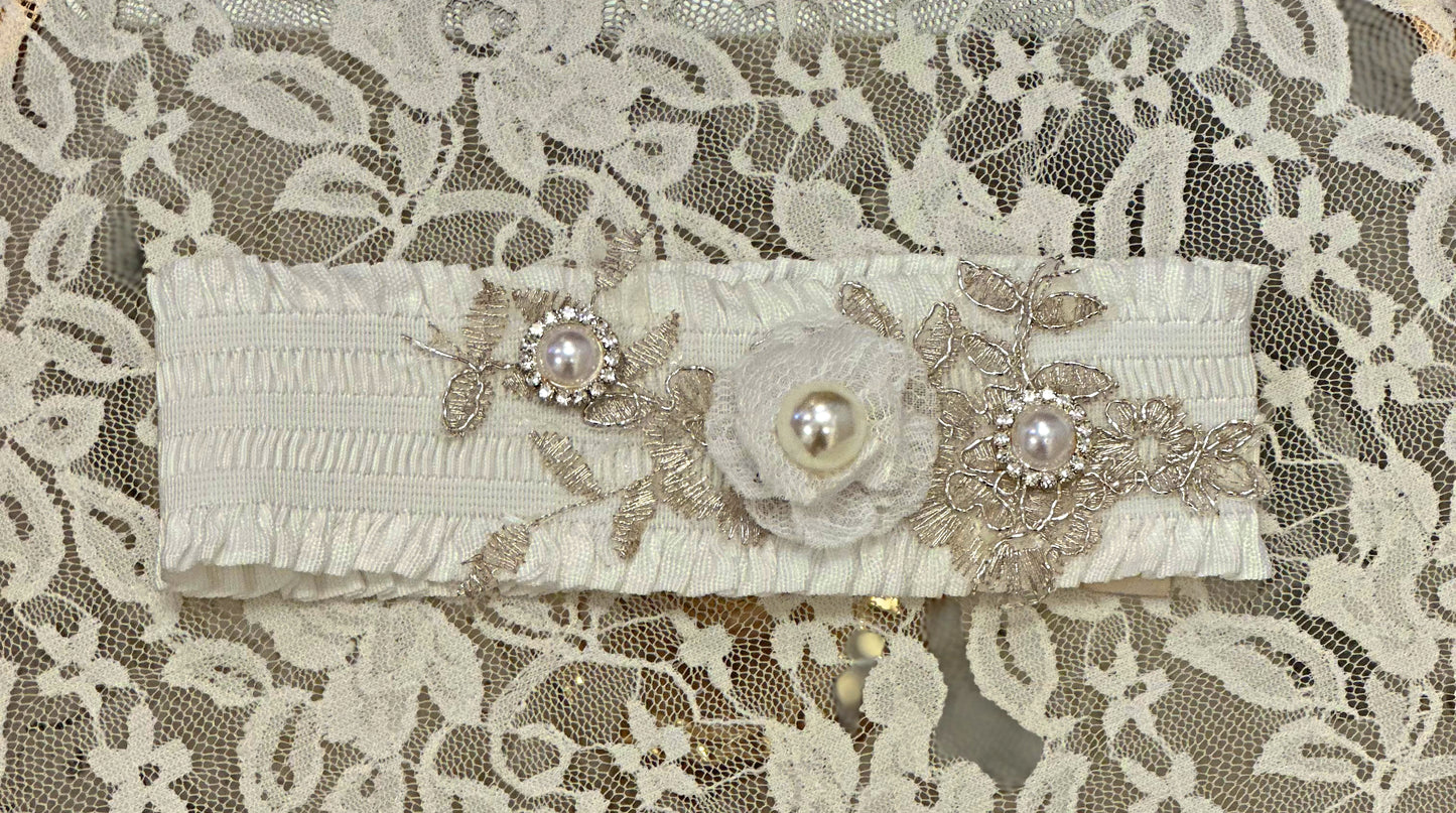 Infant Ruffled Headband with Applique