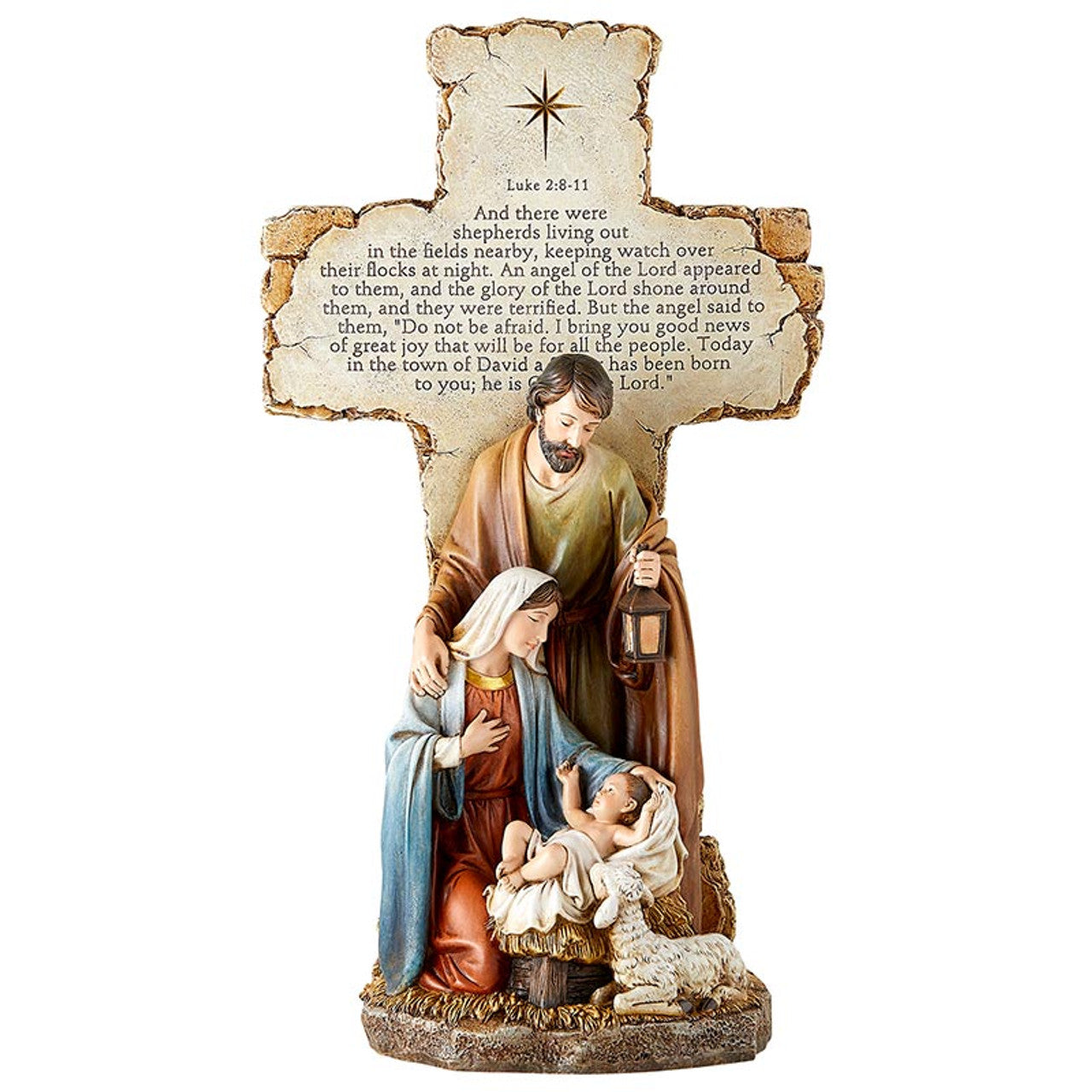 14" Holy Family Standing Cross