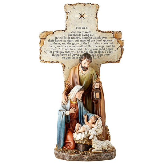 14" Holy Family Standing Cross