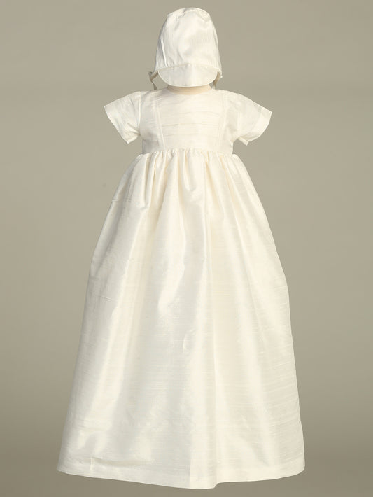 Raw silk gown for boy or girl