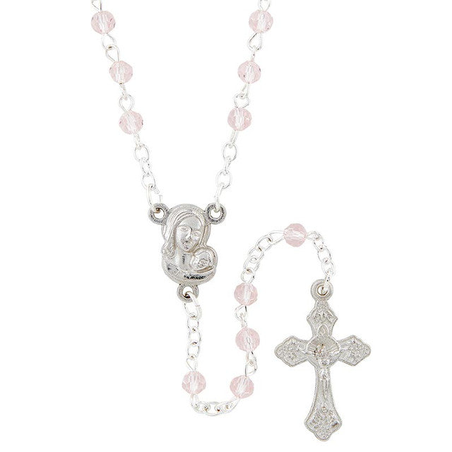 Pink Heart Box w/Rosary