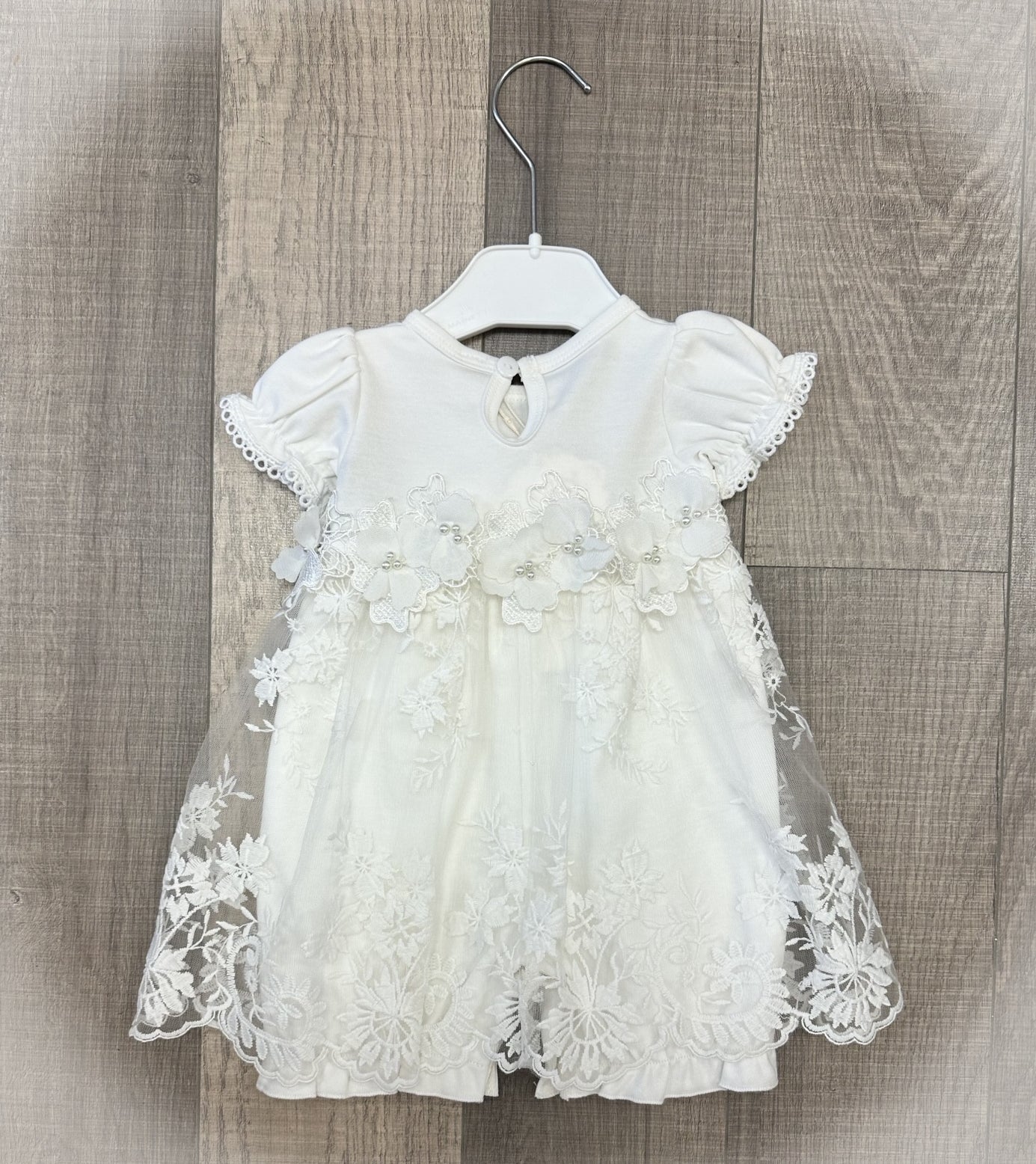 Infant Onesie w/Skirt overlay, Headband