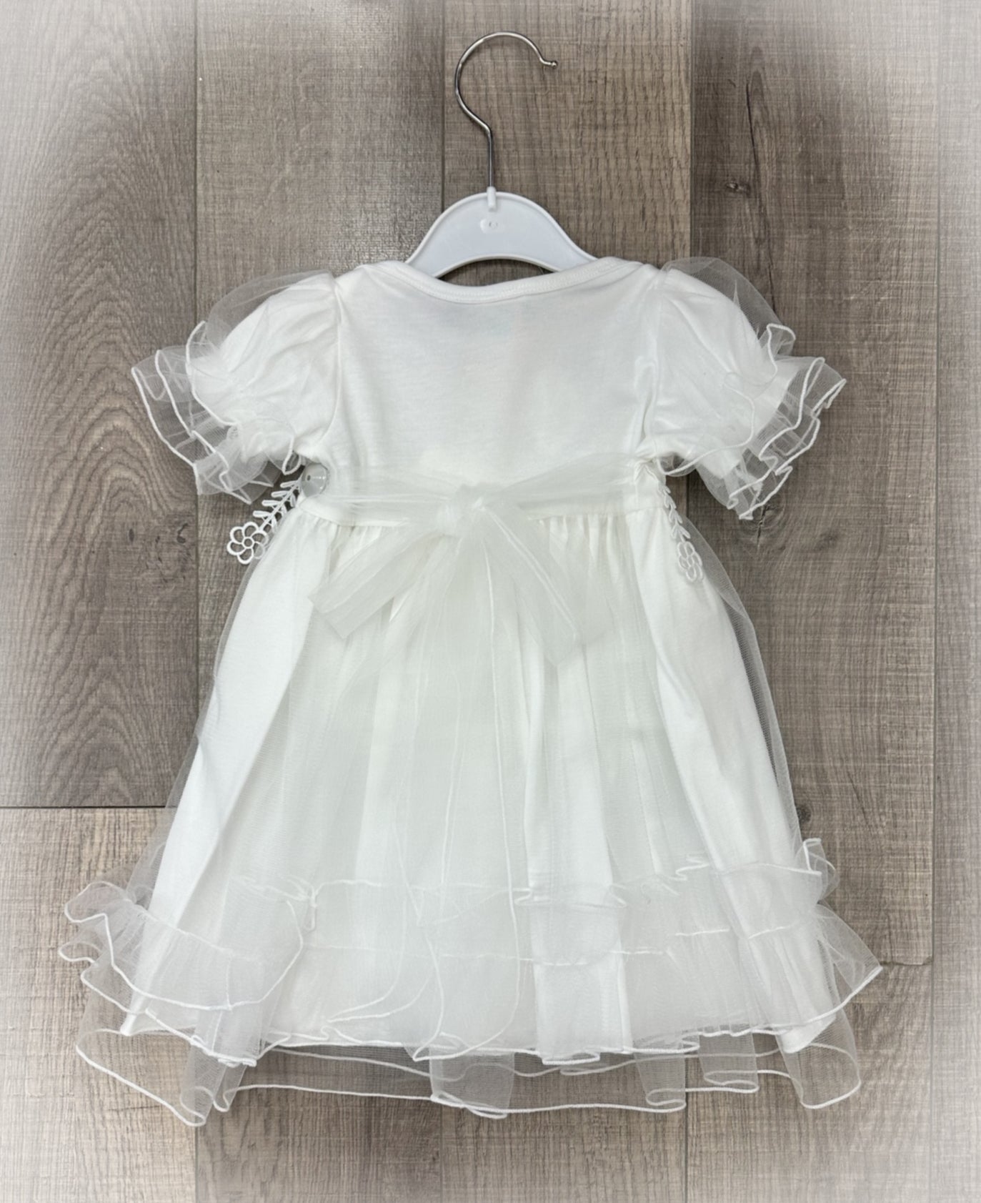 Infant Onesie w/Skirt Overlay, Headband