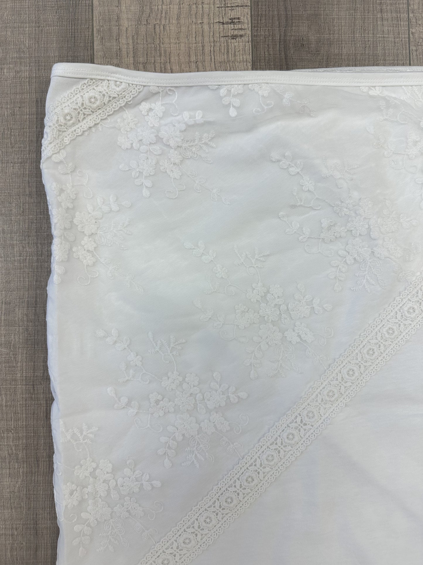 Ivory Embroidered Blanket