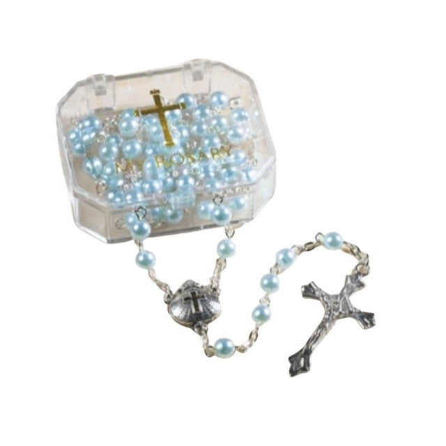 Blue Baptism Rosary