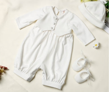 Infant Boys Romper & Hat Set