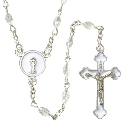 4x6mm AB Clear Rosary Communion