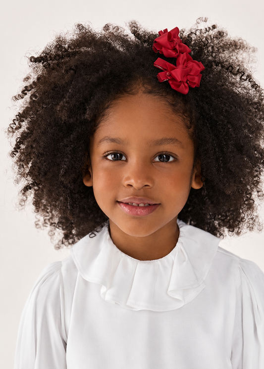 Abel & Lula 2pc Hair Bow Clip Set