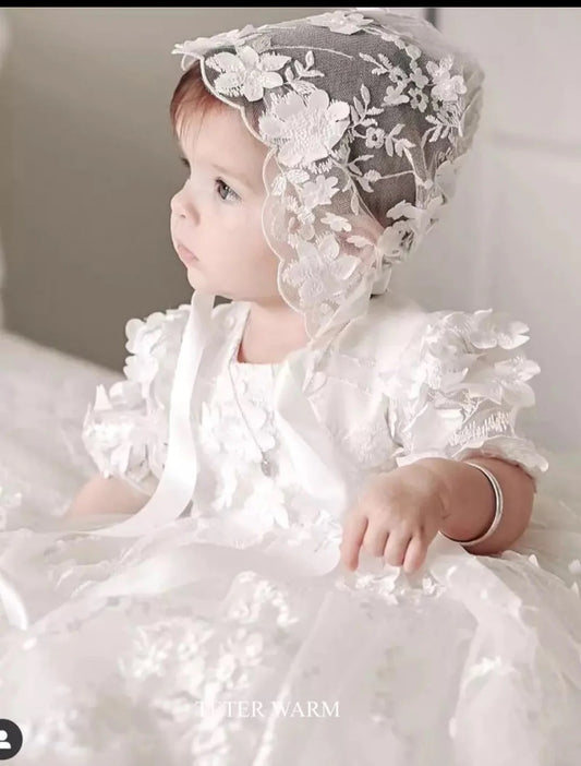 Teter Warm Baptism Gown w/Bonnet