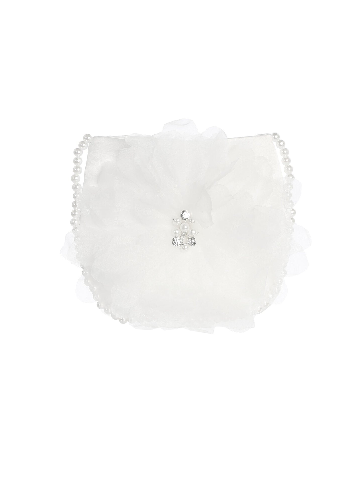 Girls Flower & Pearl Bag