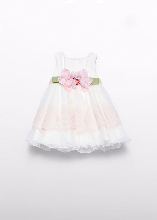 Abel & Lula Baby Embroidered Tulle Dress