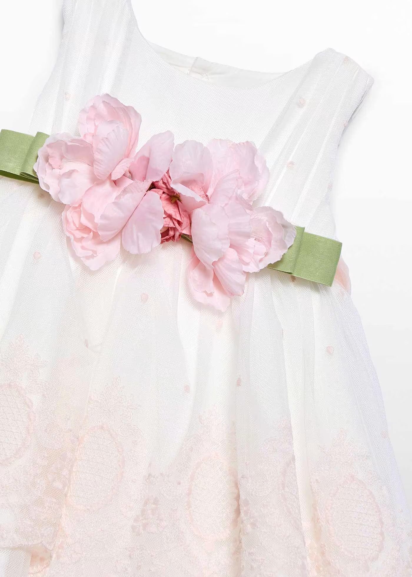 Abel & Lula Baby Embroidered Tulle Dress