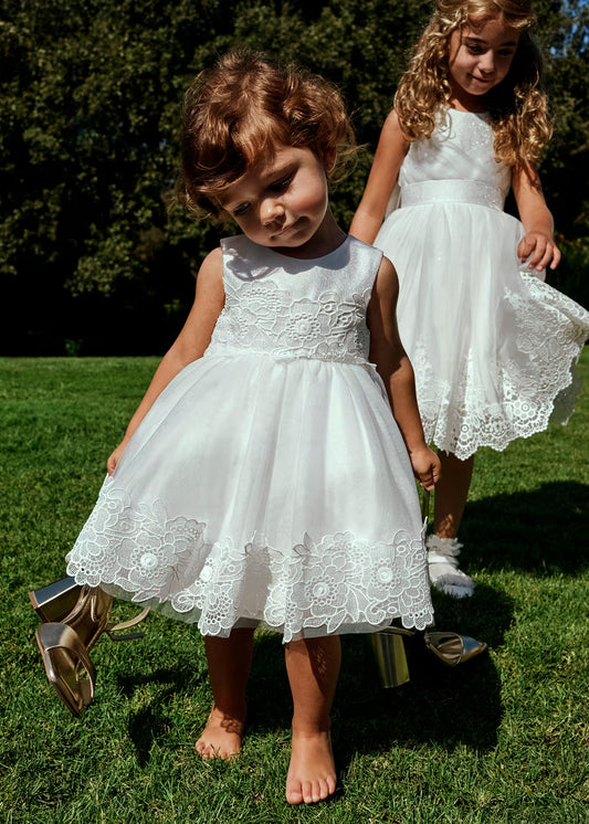 Abel & Lula Baby Guipure Tulle Dress