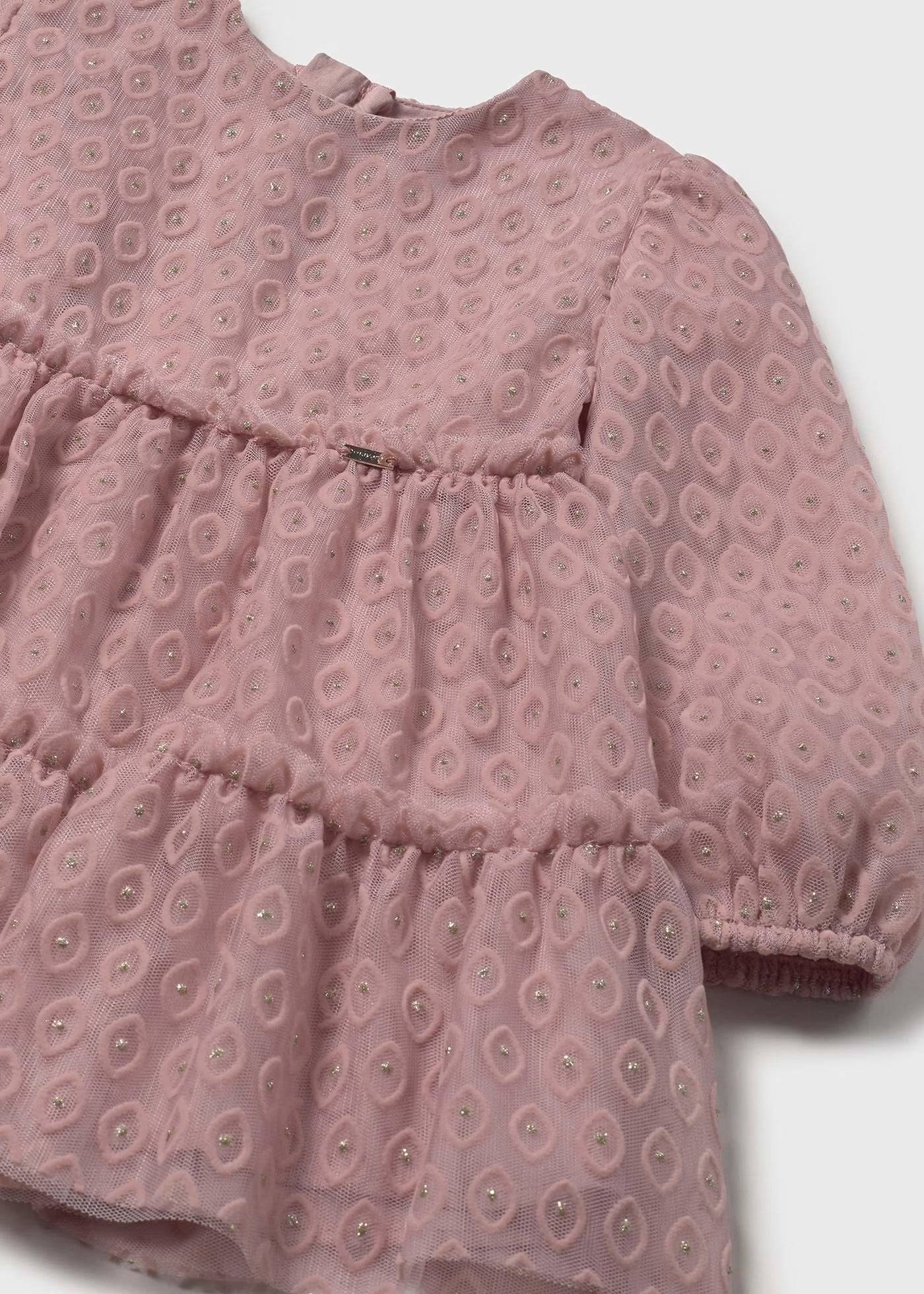 Mayoral Embroidered Tulle Dress