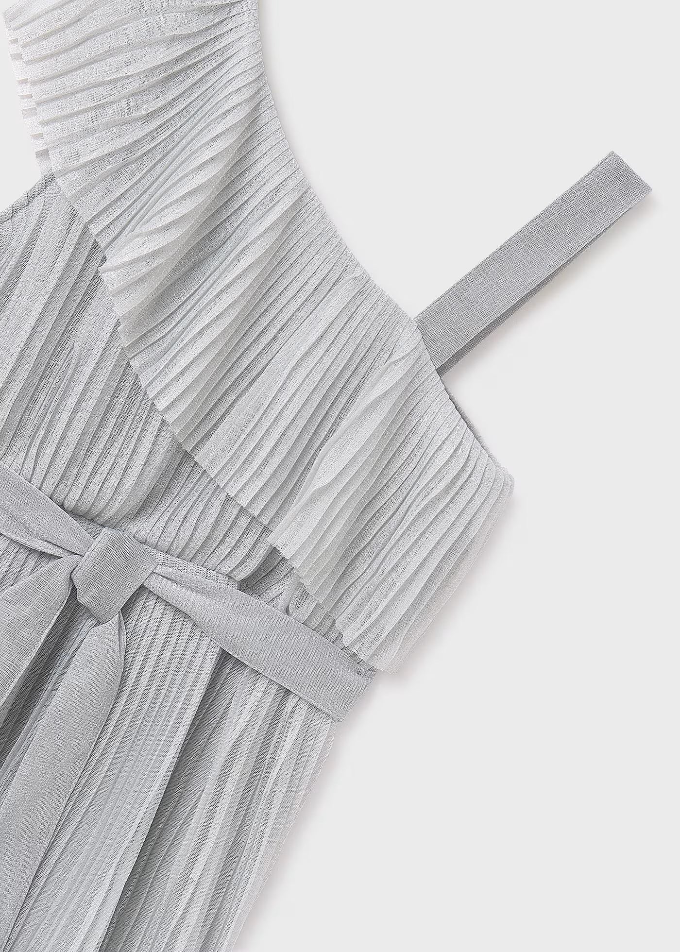 Mayoral Girl Asymmetrical Pleated Dress