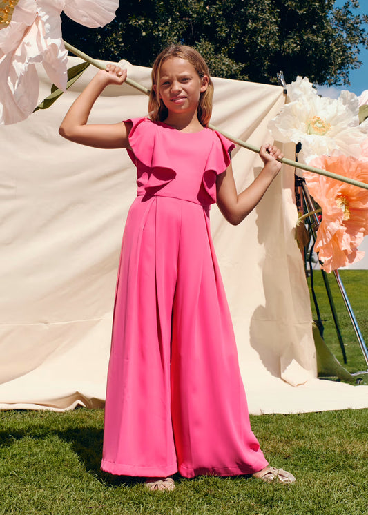 Abel & Lula Girl Crepe Jumpsuit