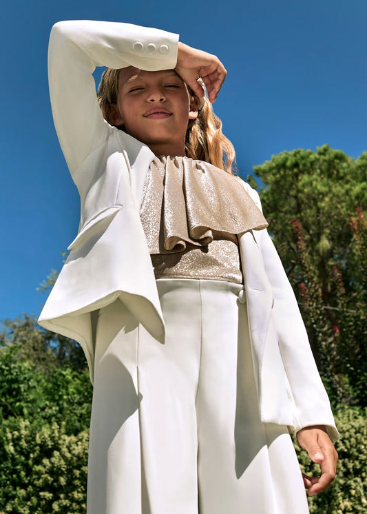 Abel & Lula Girl Crepe 3pc Suit