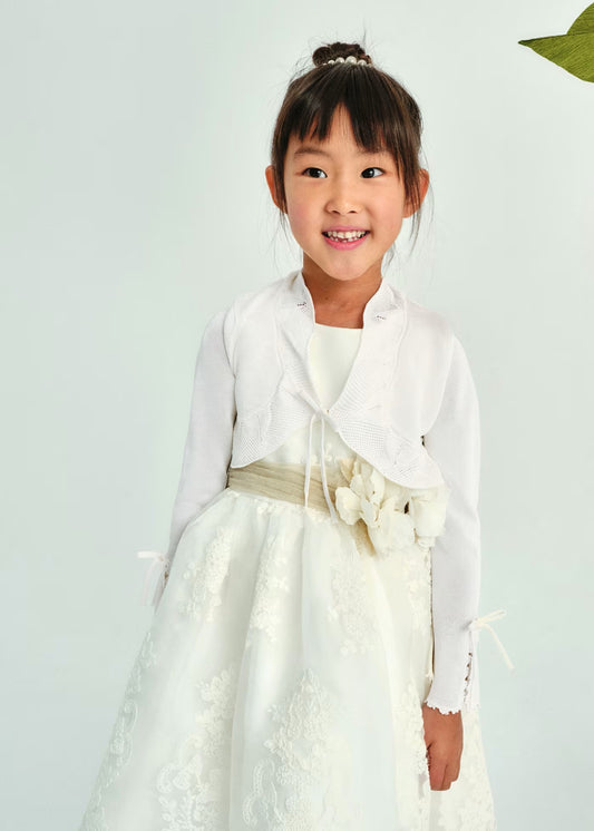 Abel & Lula Girl knit cardigan with bell sleeves