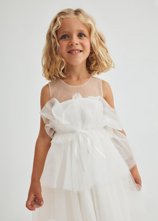 Abel & Lula Girl Layered Tulle Dress