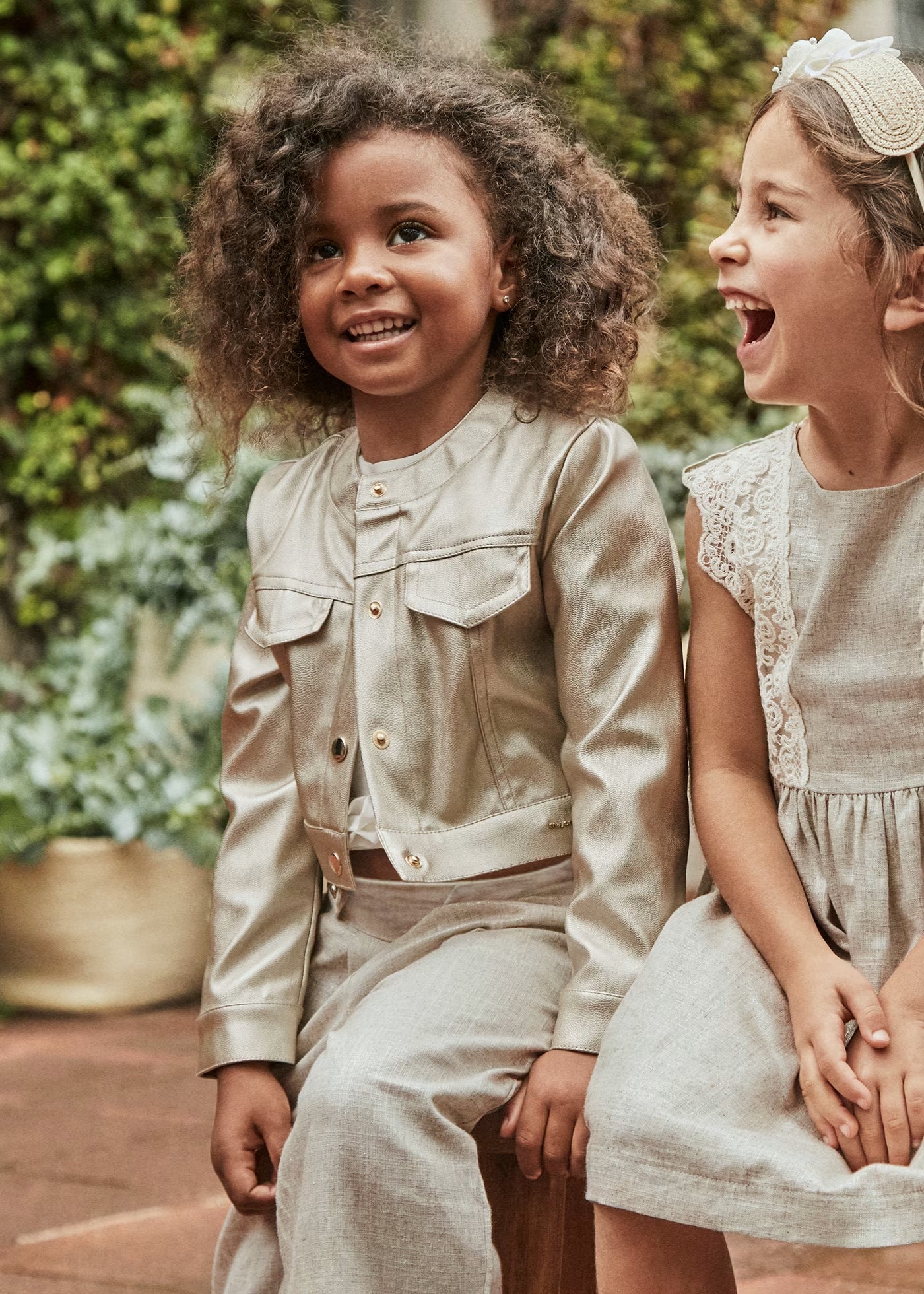 Mayoral Girls Metallic Jacket