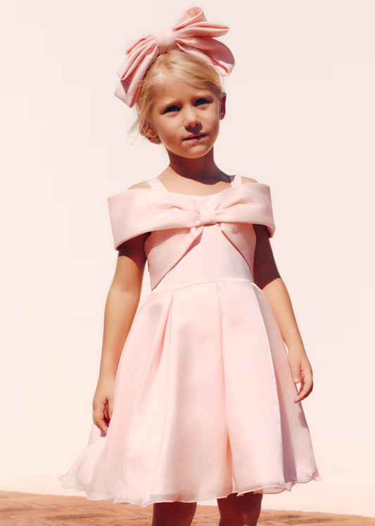 Abel & Lula Girl Organza Bow Dress