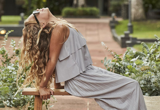 Mayoral Girl Pleated Top and Pants Set