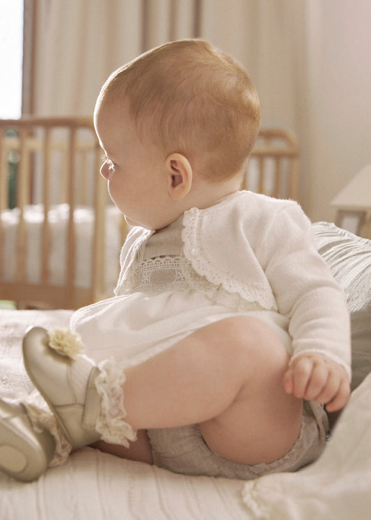 Mayoral Newborn Knit Cardigan Special Occasions