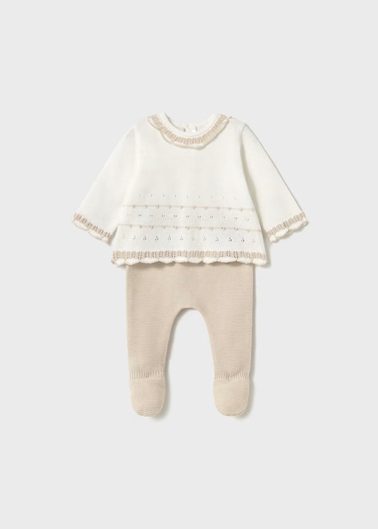 Mayoral Newborn Knit Pants and Sweater Set