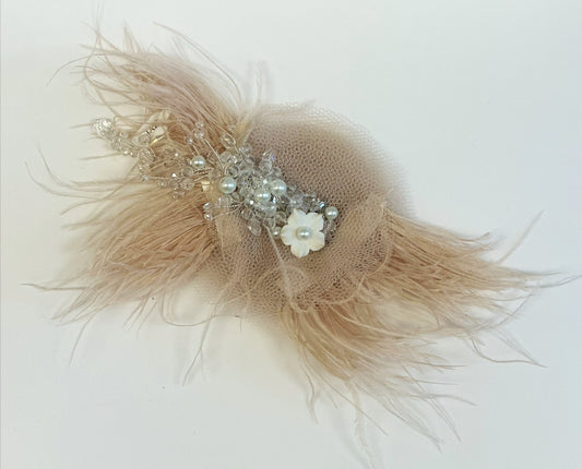 AB 3D Headpiece w/Flowers/Feathers