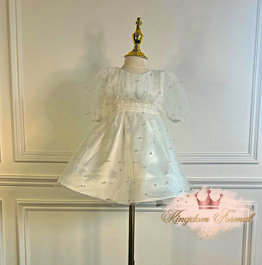 Infant Dress w/Pearls