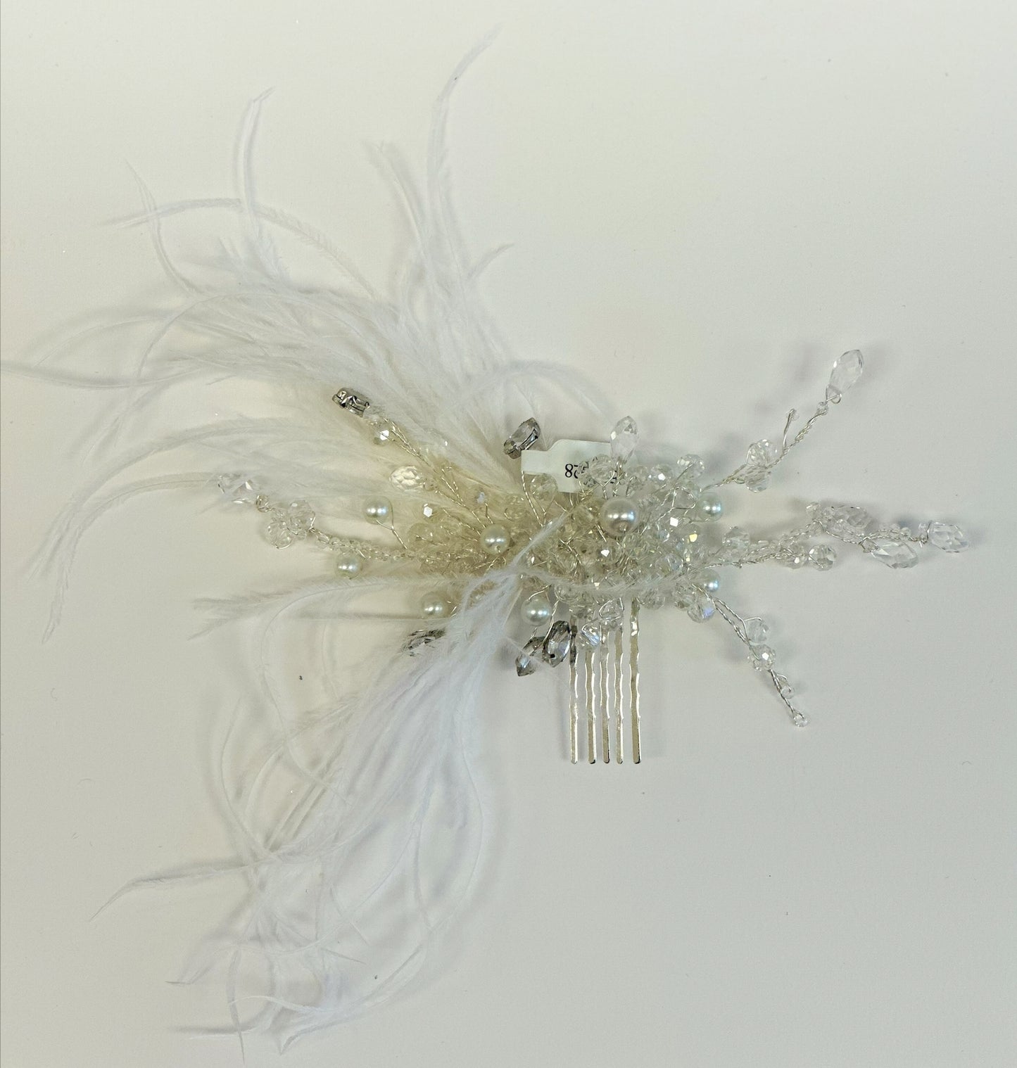AB Crystal Feather Hair Clip