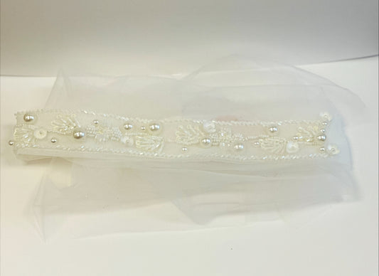 Beaded Pearl Headwrap