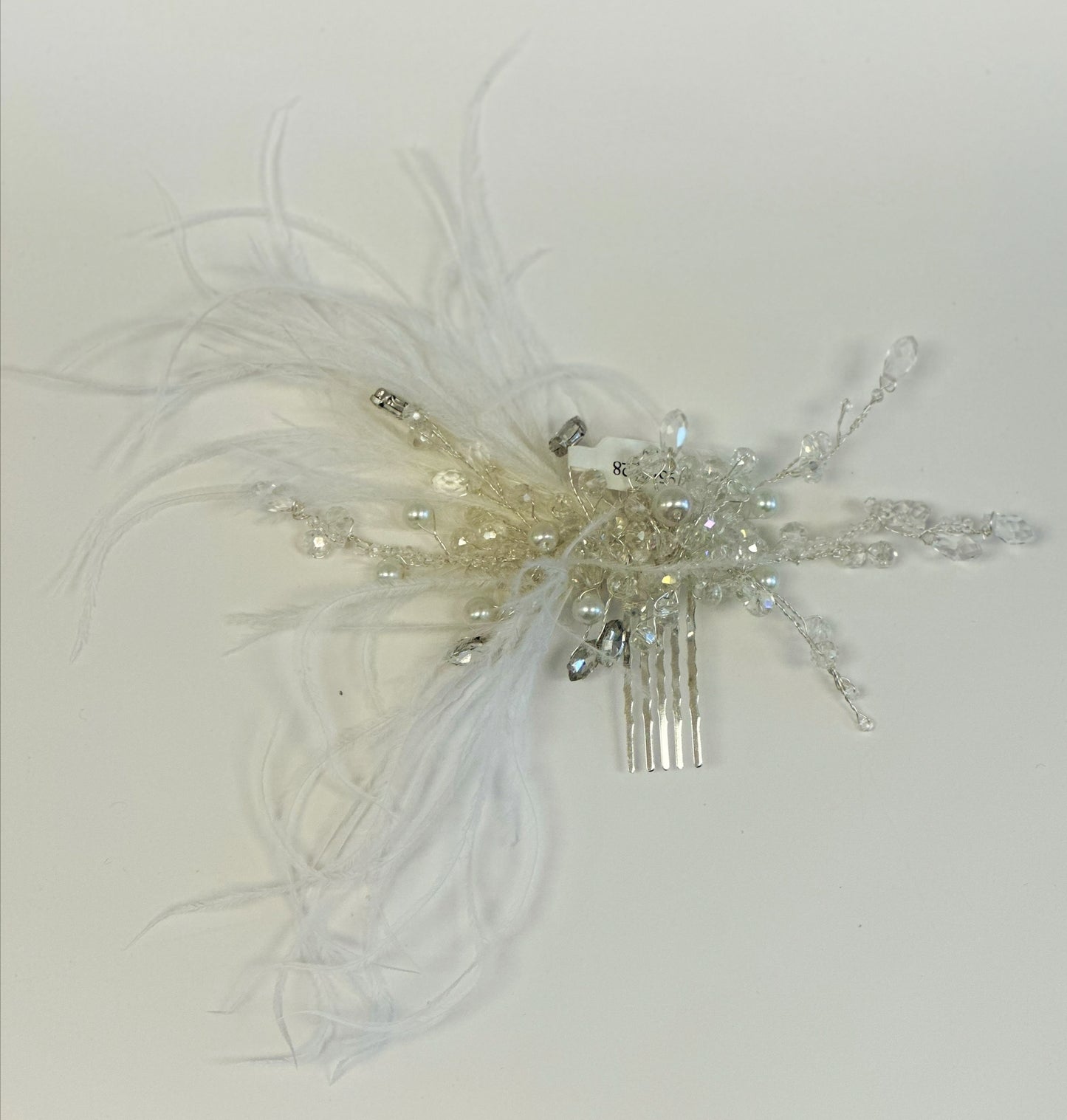 AB Crystal Feather Hair Clip