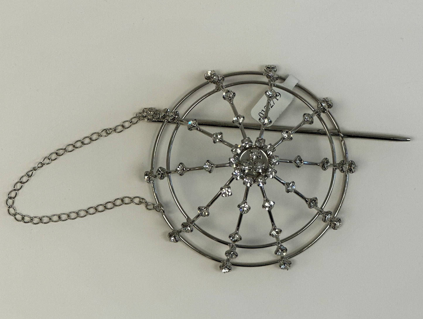 Wire Bun Cage with Rhinestones