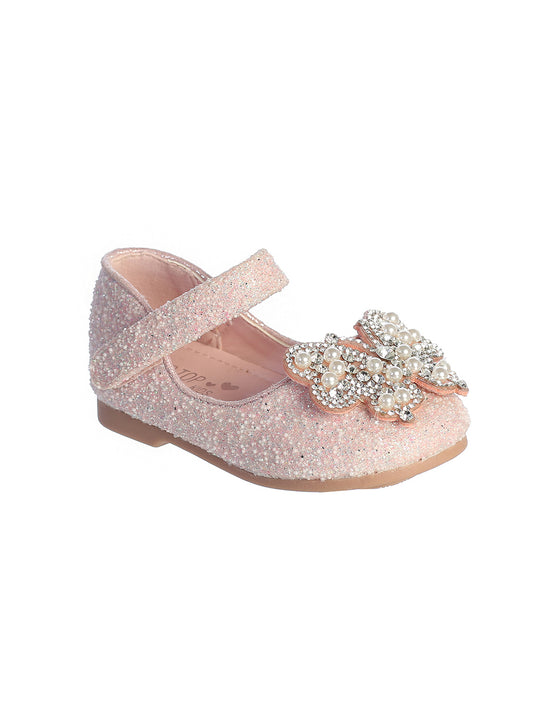 Infant Glitter Butterfly Shoe, Pink