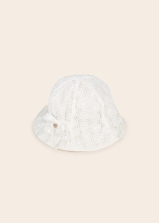 Mayoral Guipure Sun Hat
