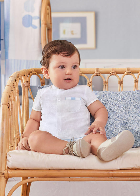 Mayoral Boys Striped Shirt & Trousers Set