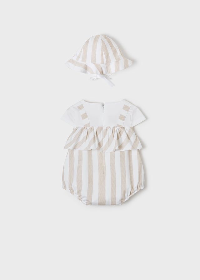 Mayoral Knit Bodysuit & Hat Set