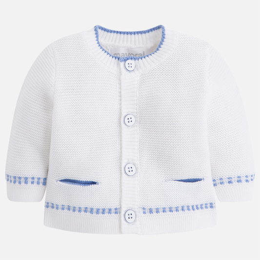 Mayoral Baby boy Knit Combined Cardigan