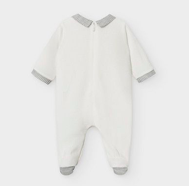 Mayoral Baby Velour Footie with Deer