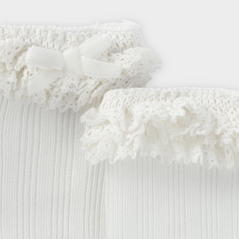 Mayoral Baby Long Socks with Lace