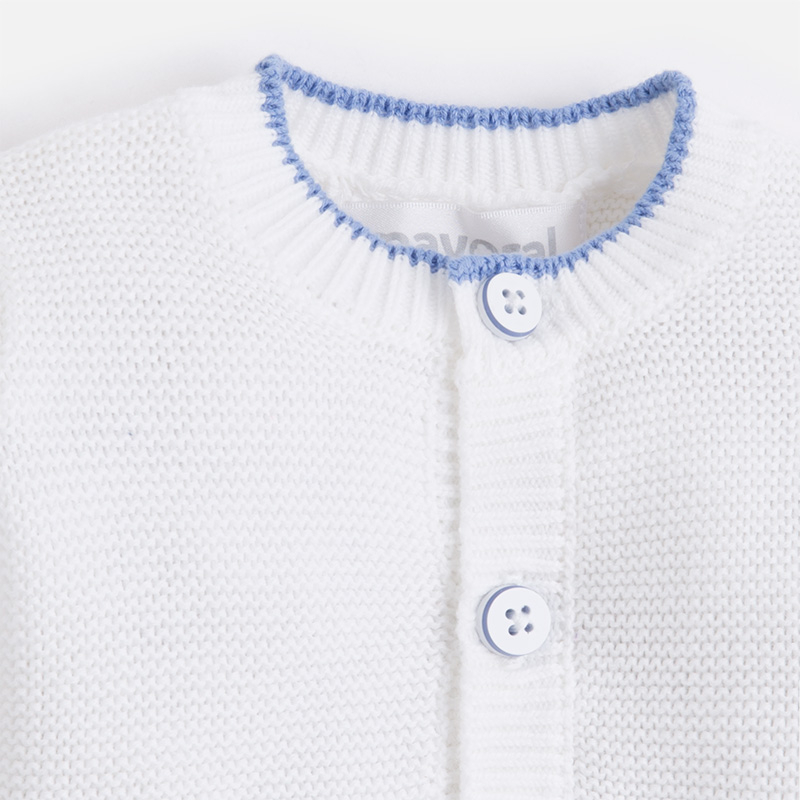 Mayoral Baby boy Knit Combined Cardigan