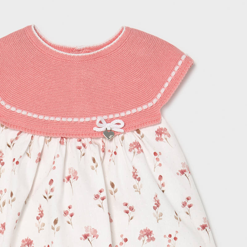 Mayoral Baby Girl Dress w/Knit Bodice